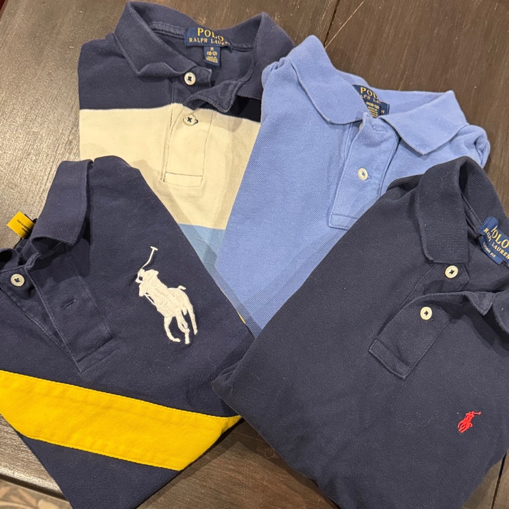 4 Boys Polo Shirts by Ralph Lauren